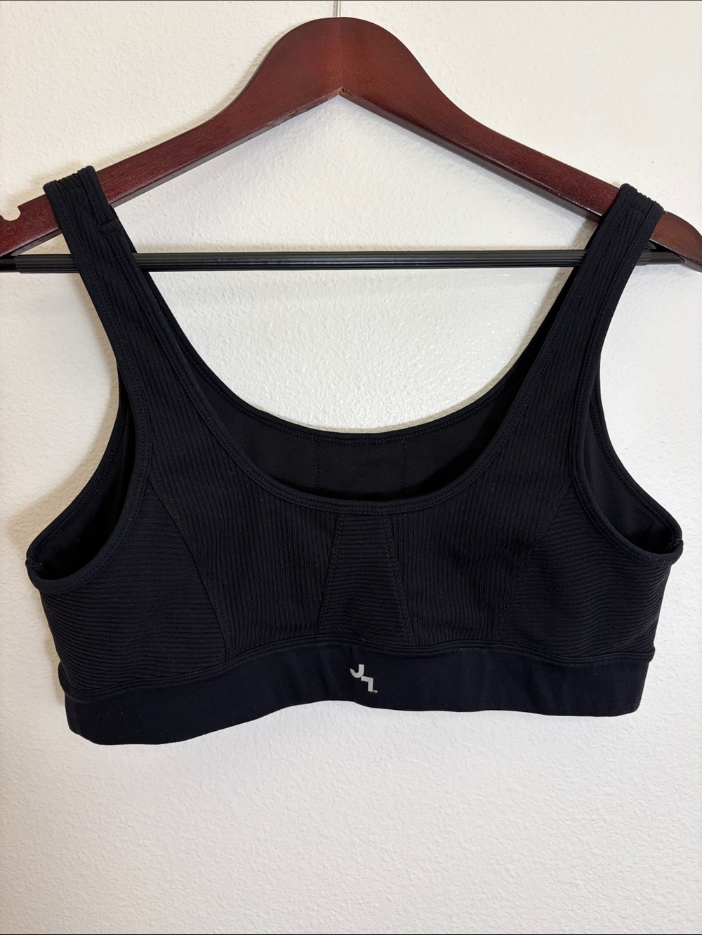 JoyLab Black Ribbed Sports Bra - Picture 5 of 5